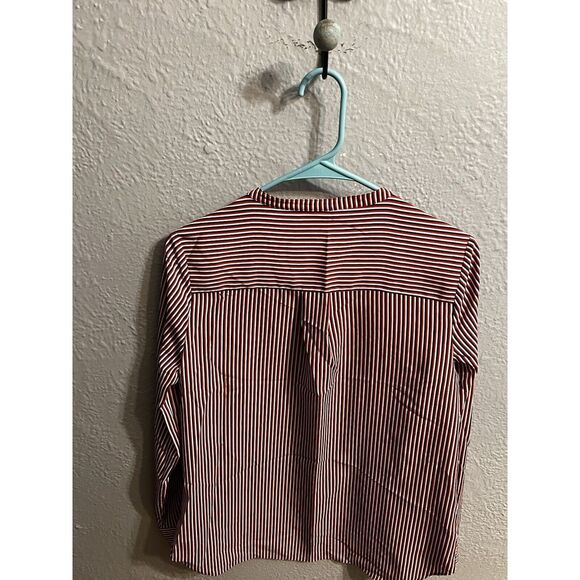 Cabi Women Long Sleeve Striped Pullover Shirt Blouse‎ Top Size Small - Picture 5 of 7
